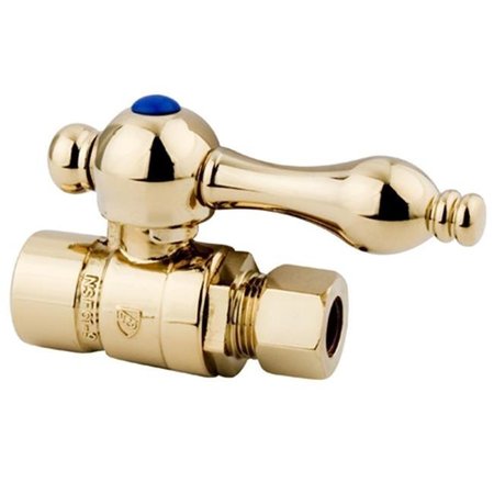 KINGSTON BRASS Kingston Brass CC43252 Straight Stop with .5 in. Sweat x .37 in. OD Compression CC43252